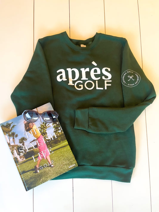 Après Golf®️ Crewneck in Essex Green
