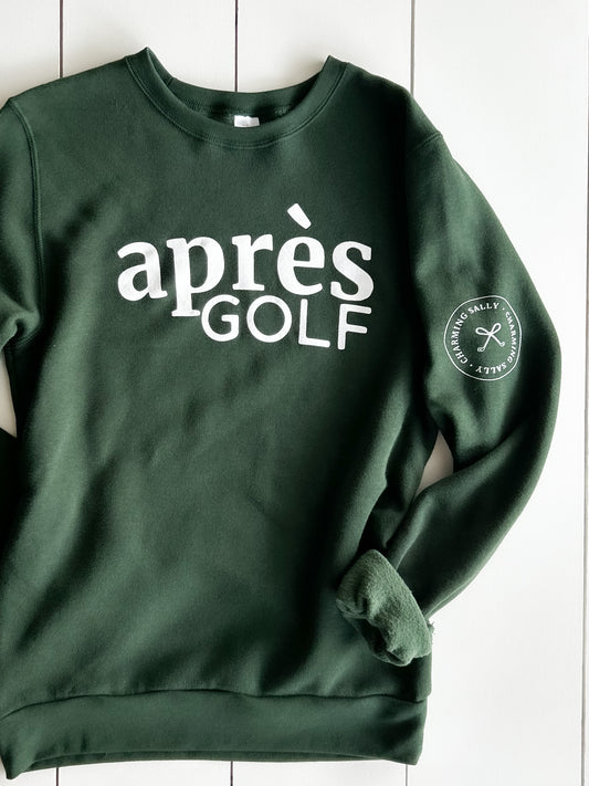Après Golf®️ Crewneck in Essex Green