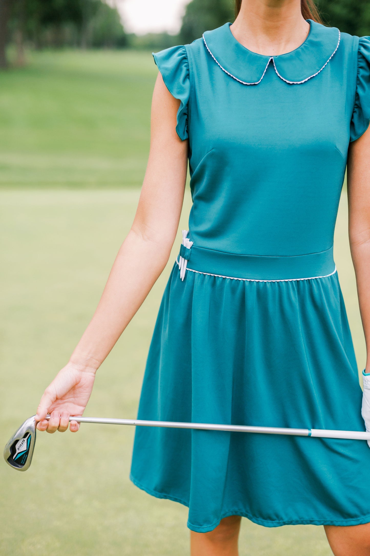 St. Clair Golf Dress in Fairway Green
