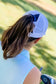 Golf Bow ~ Solid Dark Navy Cap w/ Embroidered Bow